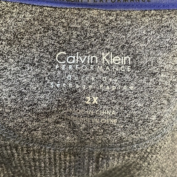 Calvin Klein Soft Grey Long Sleeved Cross Over Sweater - Picture 5 of 12